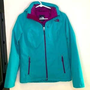 The North Face Women’s Apex Elevation Full Zip Hooded Jacket Turquoise Purple S